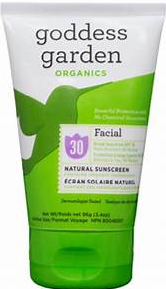 Sunscreen Facial 30SPF (Goddess Garden)